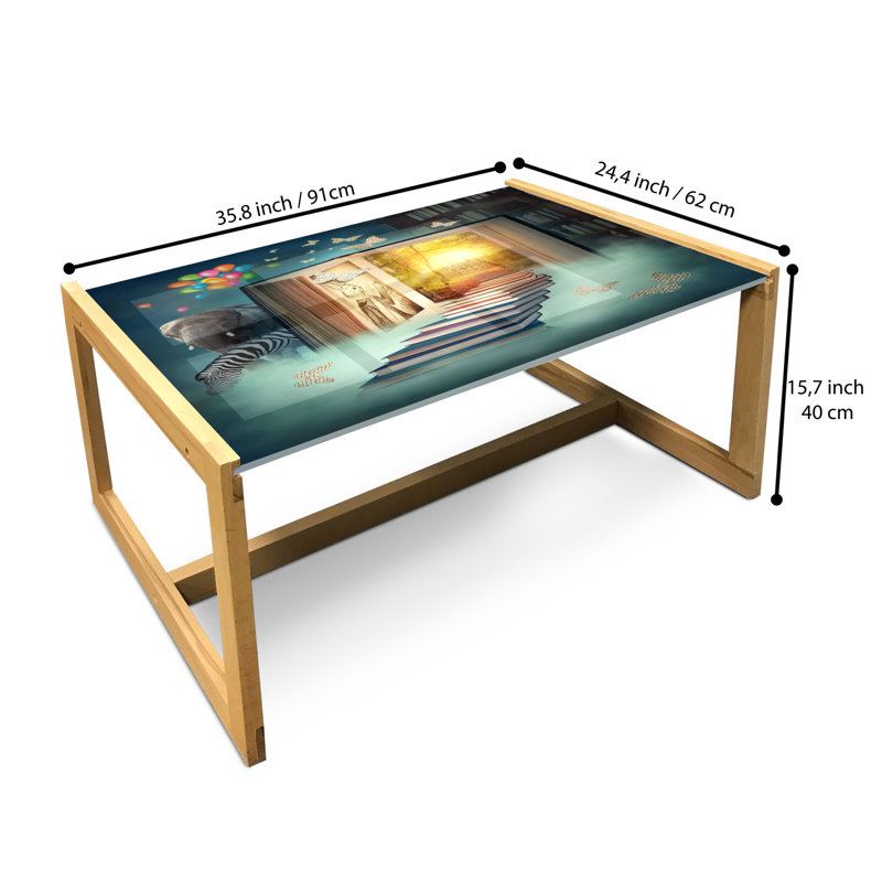 Jahnia Sled Coffee Table, 90cm H x 62cm W x 40cm D