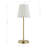 18" Metal Table Lamp With White Shade-1957445994