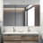 Royale 60"W Medicine Cabinet with Electrical Outlets, Defogger, Adjustable LED 3X Magnifying Mirror-93014789