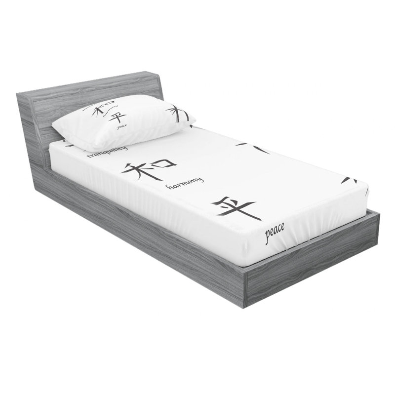Microfiber Sheet Set, Twin Sheet Set with Fitted Sheet