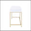 Bureau d'écriture blanc ultrabrillant