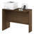 Furinno ROGER Office Desk Return, 35 Inch Desk Return, Reversible Return with Desk Cord Grommet, For Home Study, Office, Modern Walnut-121883430-121883429