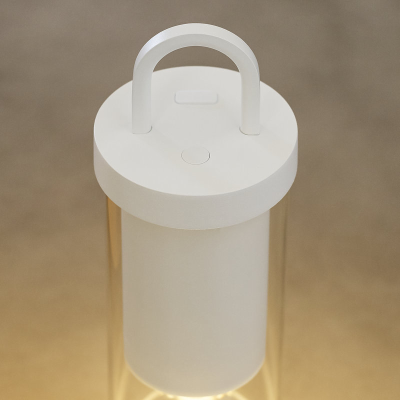 Kandella Accent Rechargeable Table Lamp, Matte White