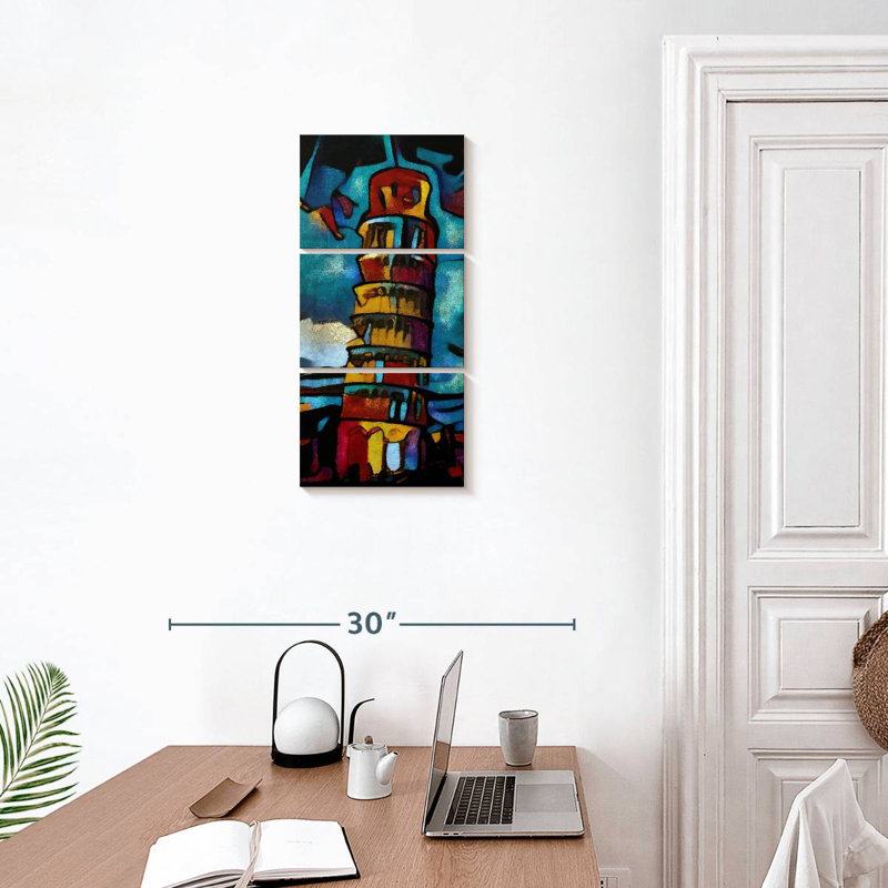 Tour moderne de Pise, H 27 po x l 12 po