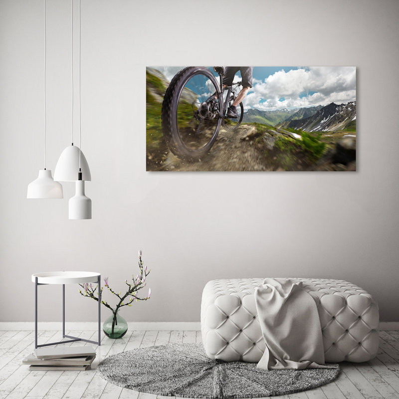 Mountain Biking - Wrapped Canvas Print