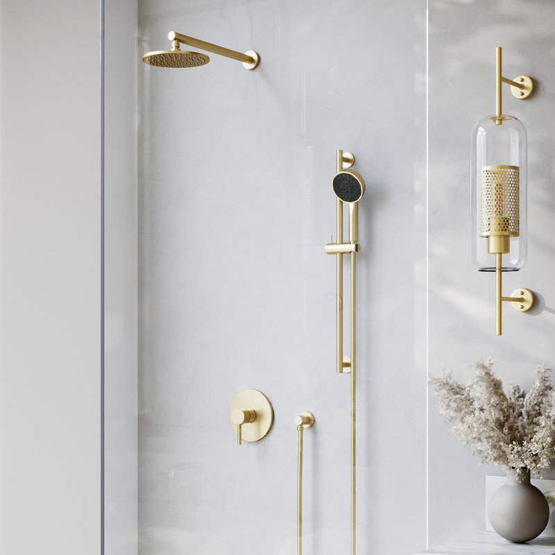Shower Faucet, Polished Gold