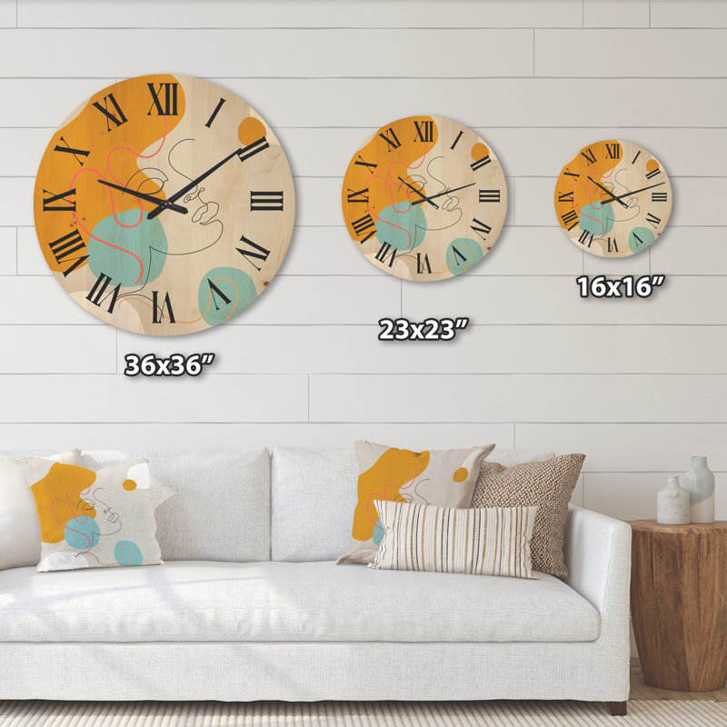 Horloge murale en bois, Grand