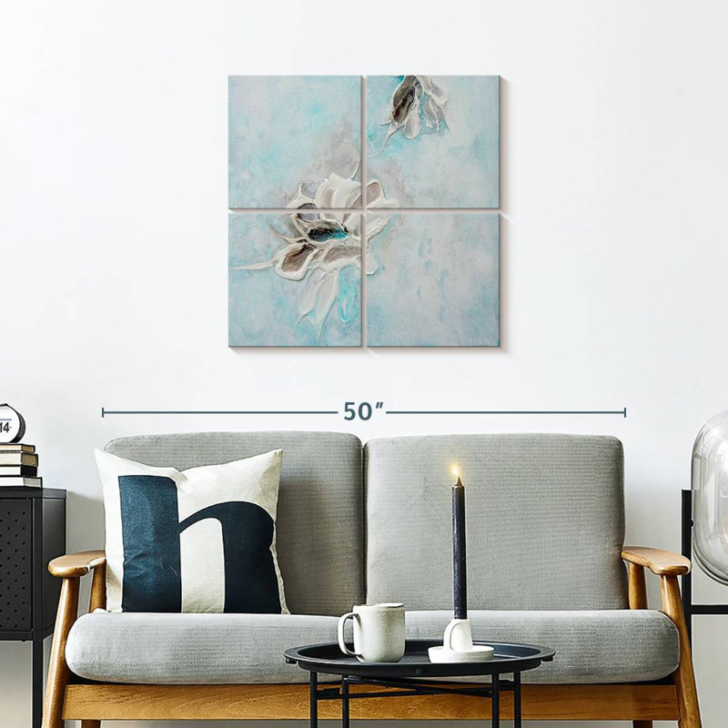 In The Turquoise Sea II, 26" H x 26" W