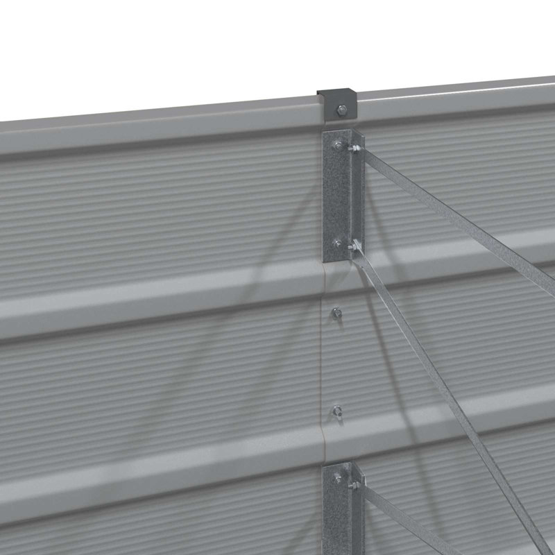 Planter Steel, Light Grey, 45cm H x 600cm W x 80cm D