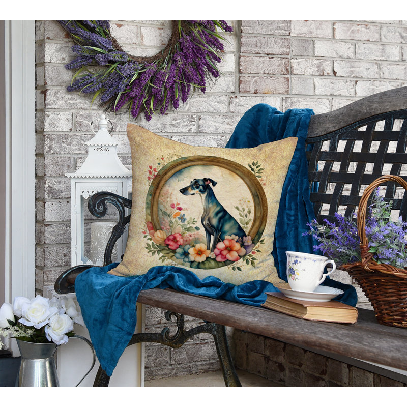 Coussin décoratif intérieur / extérieur en polyester , H 18 po x l 18 po x P 4 po
