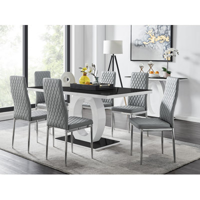 Scottsmoor Modern 7-Piece Dining Table Set