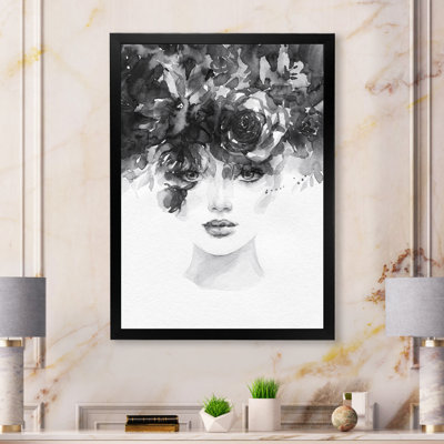 Portrait d'un élégant mannequin - Art mural sur toile glamour