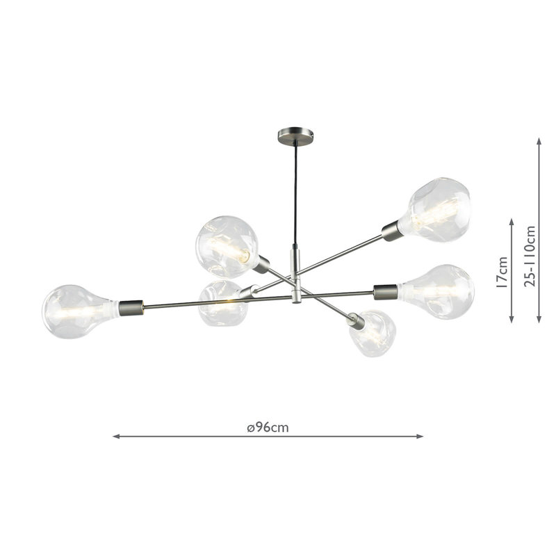 Aileen 6 - Light Sputnik Chandelier