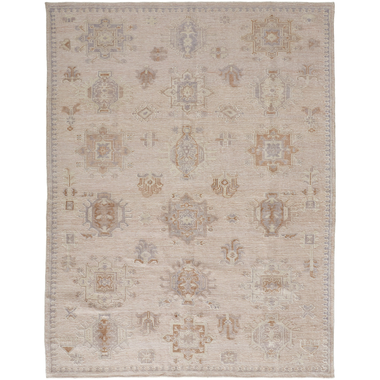 Winslet Beige Ivory Hand-Knotted Oriental Rug, Rectangle 2' x 3'