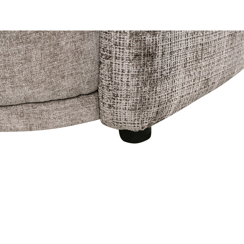 3 Seater Fabric Sofa ROSET, Brown