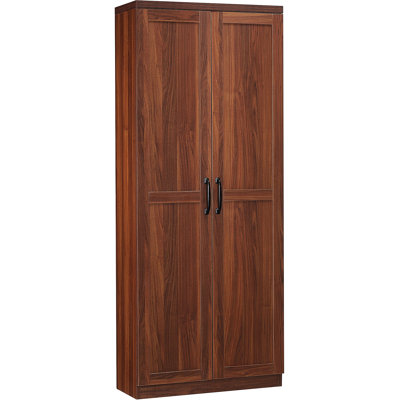 63" Kitchen Pantry By , 2-door With 5 Shelving And 2 Adjustable Shelves, Brown For Elegant Dining Room Storage Cabinet, Tidy Organization