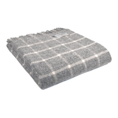 Lifestyle Chequered Check Throw Plain Weave / Muslin Throw Blanket