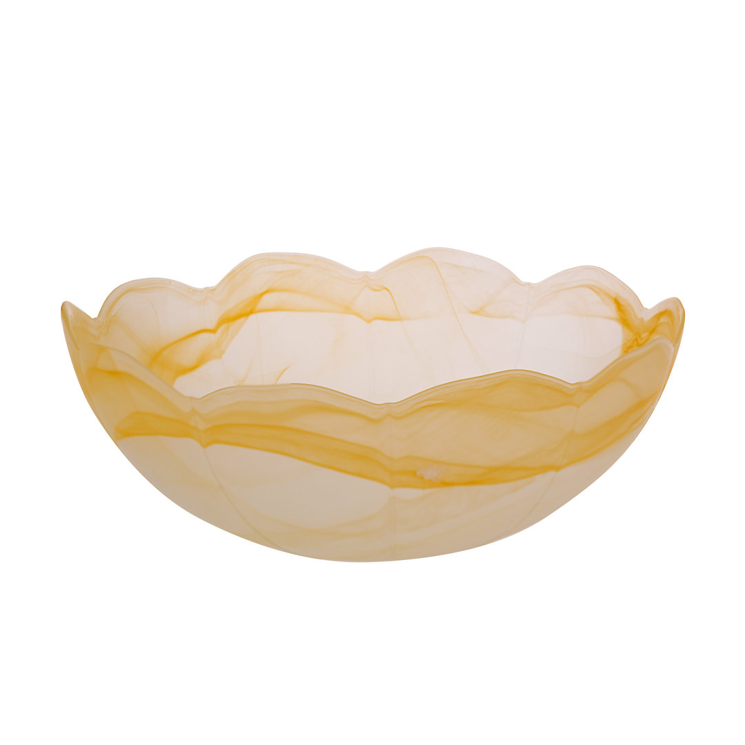 Adelayda Glass Abstract Decorative Bowl Orren Ellis 