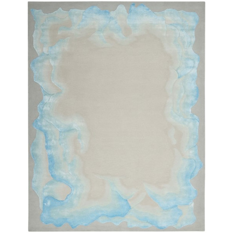 Nourison Prismatic Area Rug Sea Mist Blue, Rectangle 7'9" x 9'9"