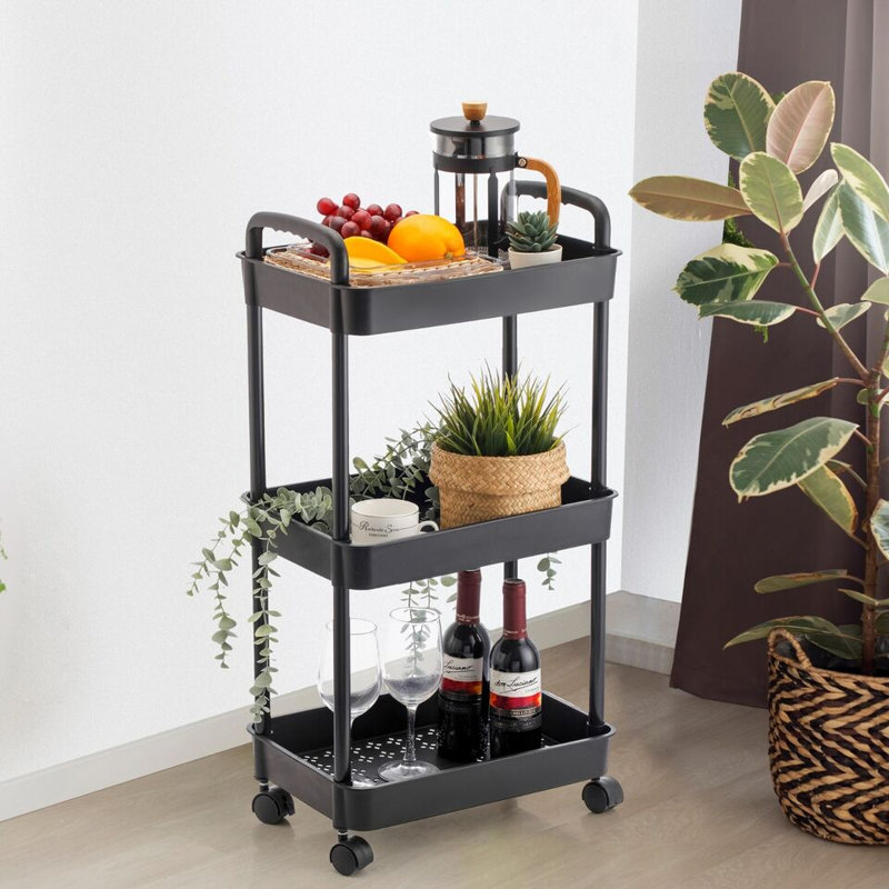 Gentner Serving Cart, Black