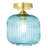 10.25"H William Blue Globe Ceiling Light-1756457279