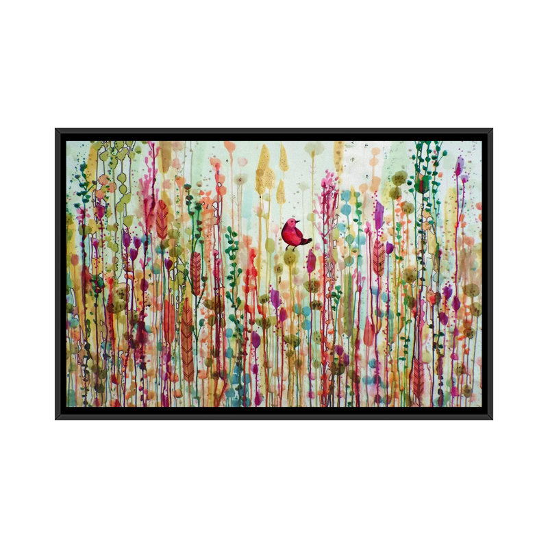 «Esperanto» par Sylvie Demers, reproduction sur toile, H 18 po x l 26 po x P 1,5 po, Toile avec cadre noir