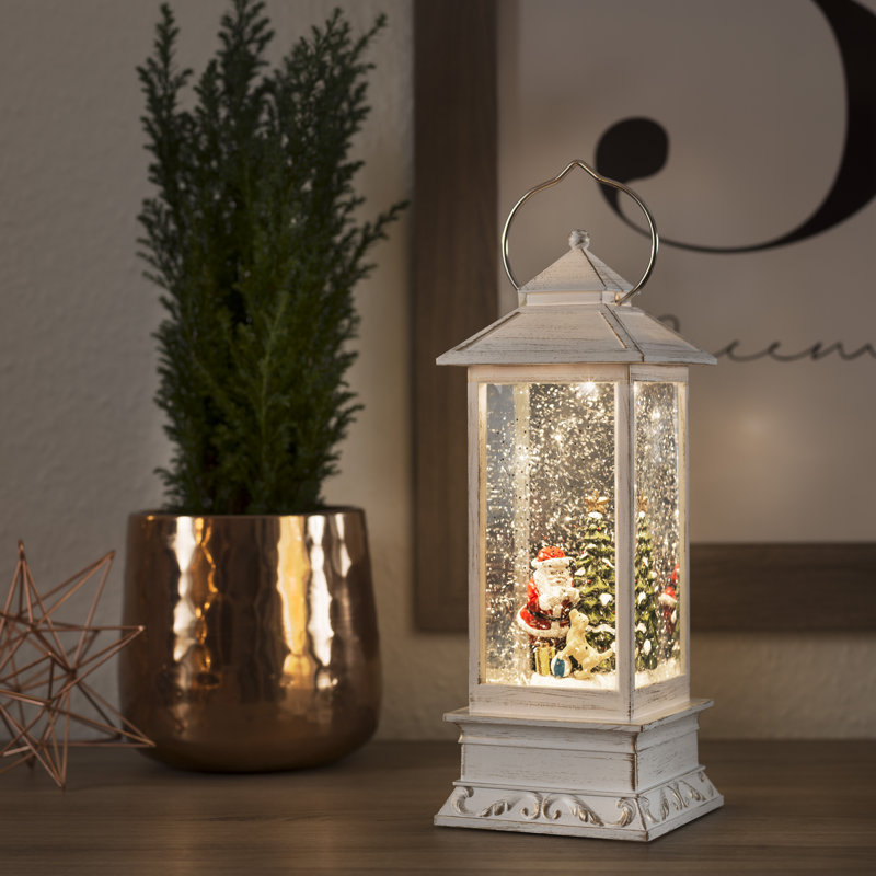 Weihnachtsmann Mit Hund Christmas Dog Lantern