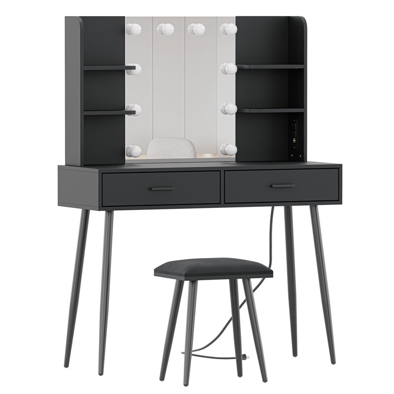 Meuble-lavabo, Noir