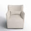 Kimble Swivel Curved Chair-632077354