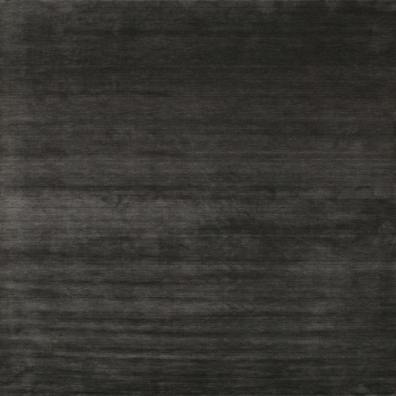 Tapis de zone noire contemporaine, Carré 3 pi