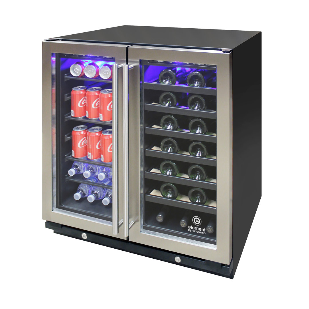 Vinotemp Connoisseur Series Dual-Zone 30" Wine and Beverage Cooler Vinotemp
