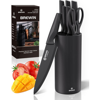Ensemble de couteaux pour la cuisine avec bloc à couteaux universel