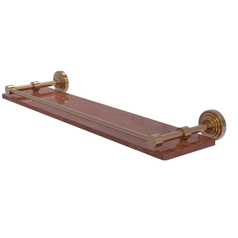 Beresford Bracket Shelf, Brushed Bronze, 3" H x 22" W x 5" D