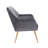 16.3'' H Velvet Upholstered Armchair-471941781