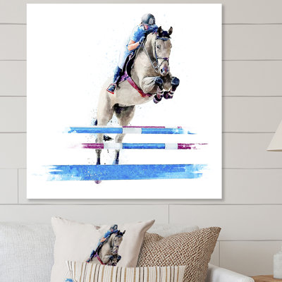 Reproduction d'art sur toile Jockey