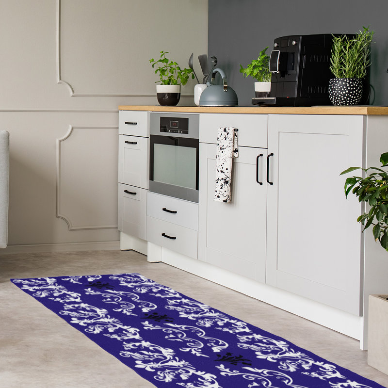 Tapis de couloir mauve