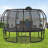 12FT Trampoline For Kids With Upgraded Arcpole And Composite Toploop For Safety Enclosure, Plus Basketball Board And 10 Ground Stakes