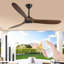 Solid Wood Ceiling Fan With Remote,3 Blade Reversible Dc Motor, Quiet Cooling For Living Room Or Bedroom-1596666741-1597329671