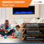Foyer électrique linéaire SimpliFire Allusion Platinum-94384655