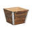 Cavorn Tapered Square Brown Planter Bucket-1937800479