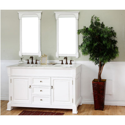 Ensemble de meuble-lavabo de salle de bain double 60 po Halliday