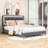 Harsukh Queen Upholstered Bed with LED Lights-997063910