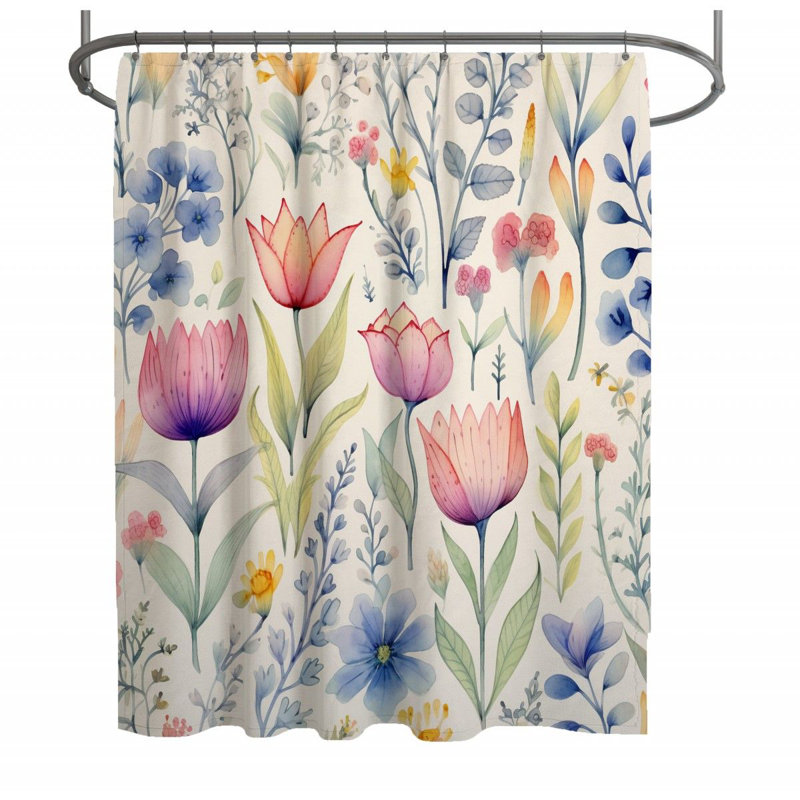 Rideau de douche Floral, H 83 po x l 70 po
