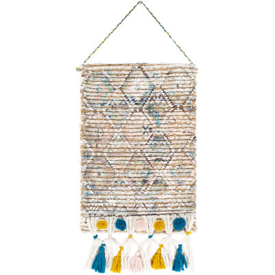 Suspension murale en jute avec tringle Amara