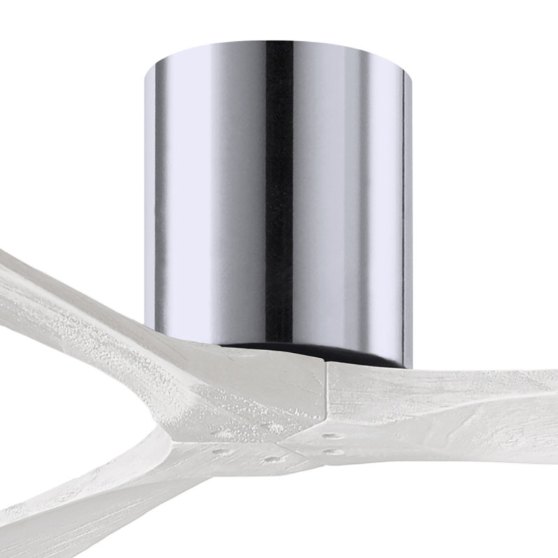 Irene Ceiling Fan, Polished Chrome, Matte White, 42"