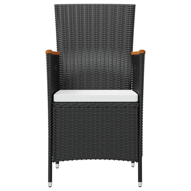 Ensemble de mobilier d'extérieur noir