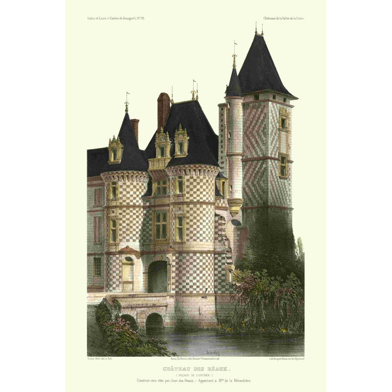 Petite Châteaux français, H 12 po x l 8 po