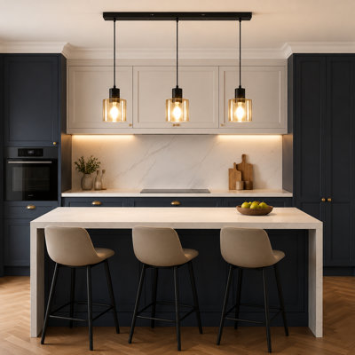 3-Light Kitchen Island Pendant