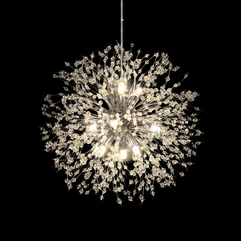 9 - Light Sputnik Chandelier, Chrome