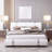 26" Coastal Glass USB Table Lamps with Touch Control & Night Light